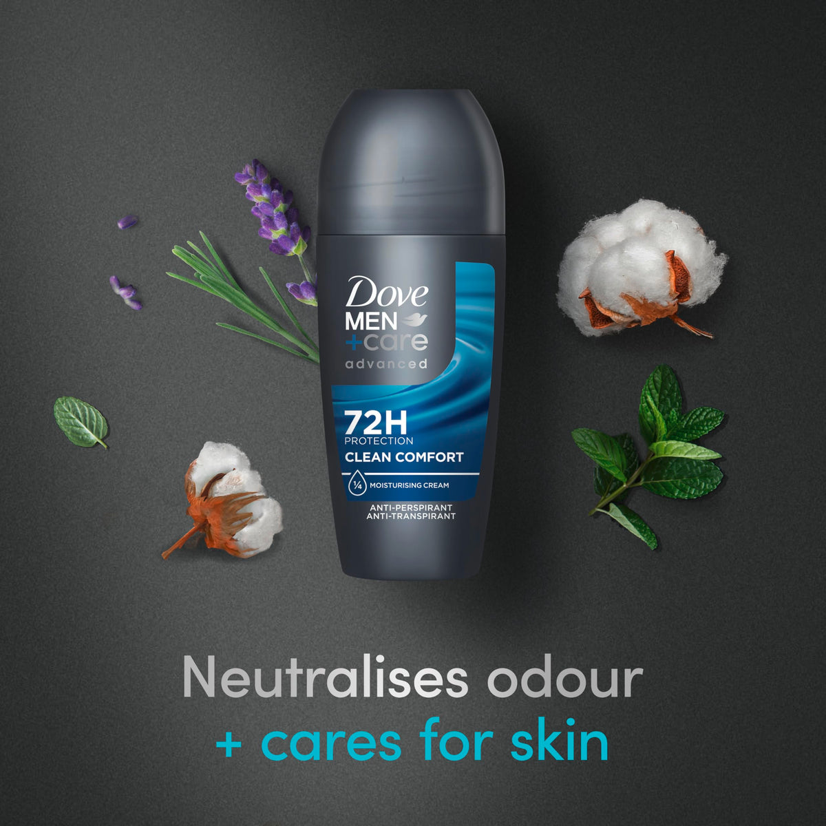 Dove Advanced Extra Fresh Antiperspirant Deodorant Roll On deodorant for men with Triple Action Technology for 72h sweat & odour protection 50 ml (Pack of 2)