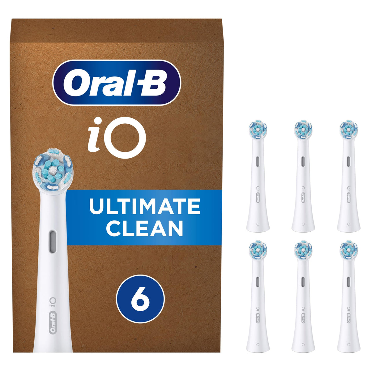 Oral-B iO Series Ultimate Clean Electric Toothbrush Heads, 8 Count, Black