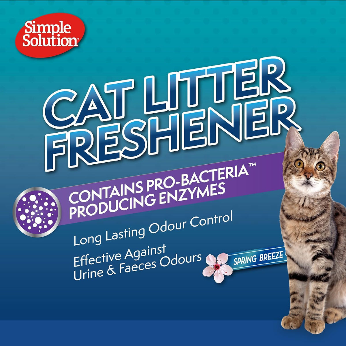Simple Solution Cat Litter Freshener with Enzymatic Cleaning Granules 600g