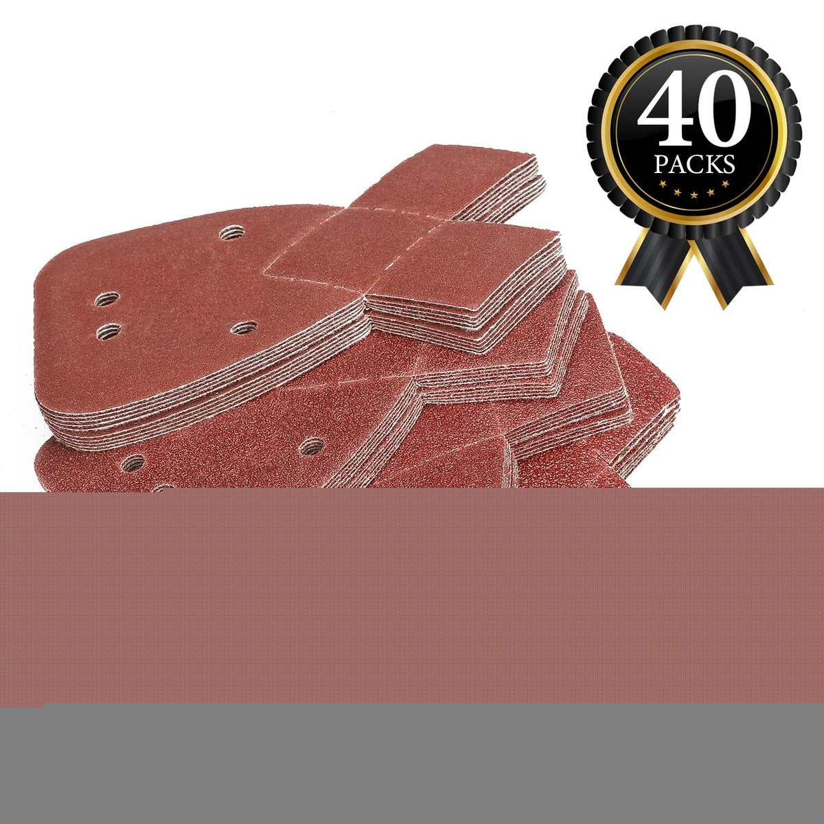 Black and Decker Mouse Sander Pads, 60 PCS Replacement Sanding Discs