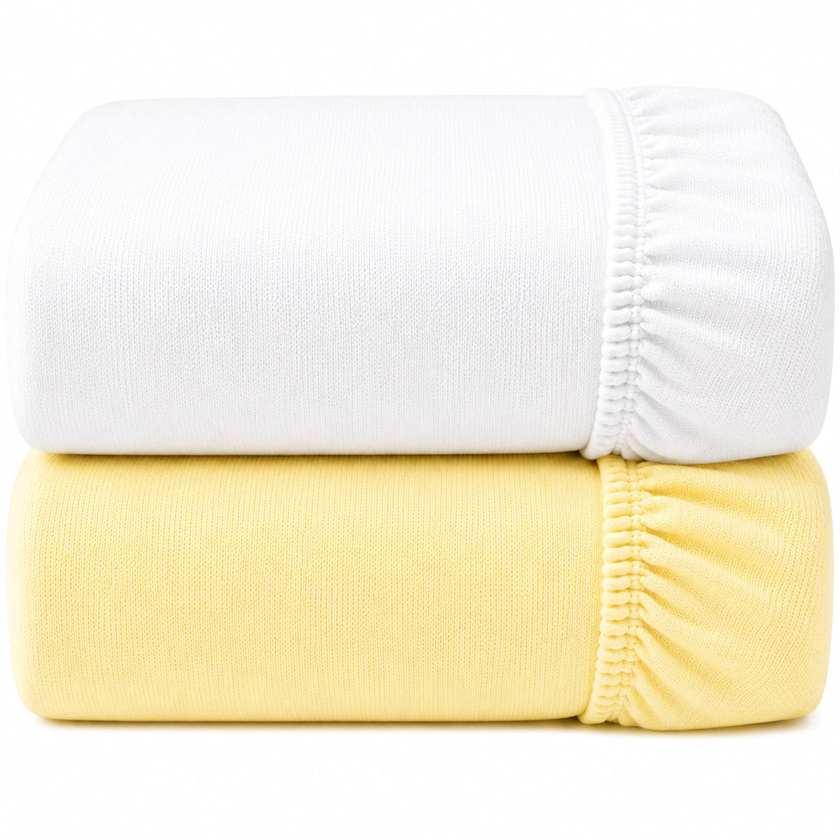 Dudu N Girlie Bedside Crib Sheets 85x51cm – Pink, 2 Pack, Soft Jersey Cotton Fitted Bedding for Co Sleeper & Baby Cribs
