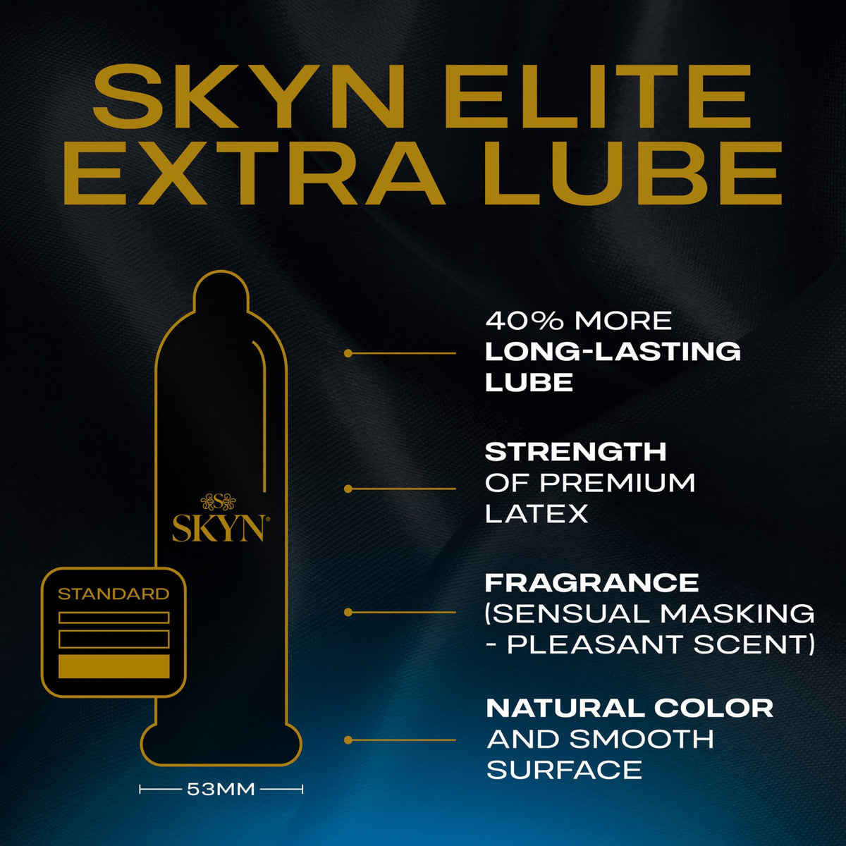 SKYN Elite (Pack of 10) Regular Size, Ultra-Thin Latex Free Condoms for Men