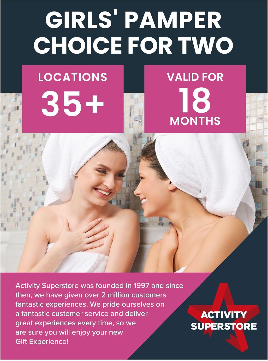 Activity Superstore Girls' Pamper Choice for Two Gift Voucher