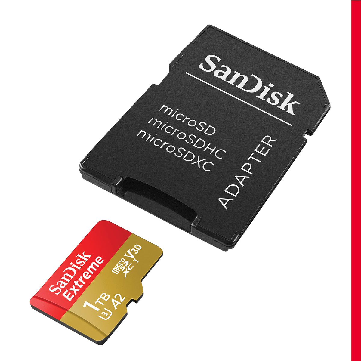 SANDISK Extreme microSD Card + Adapter 128GB, Up to 190MB/s Read Speeds