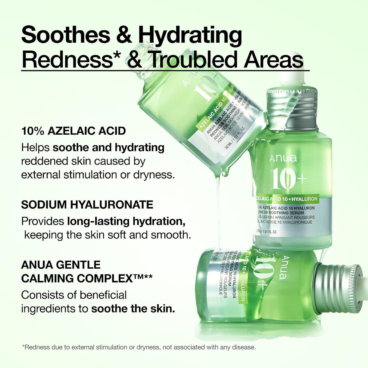 Anua Azelaic Acid 10 Hyaluron Redness Soothing Serum, 30ml