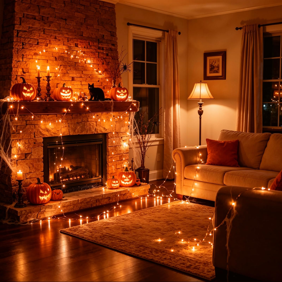 60LED 6m Fairy Lights Battery Operated, Battery Powered String Light Indoor