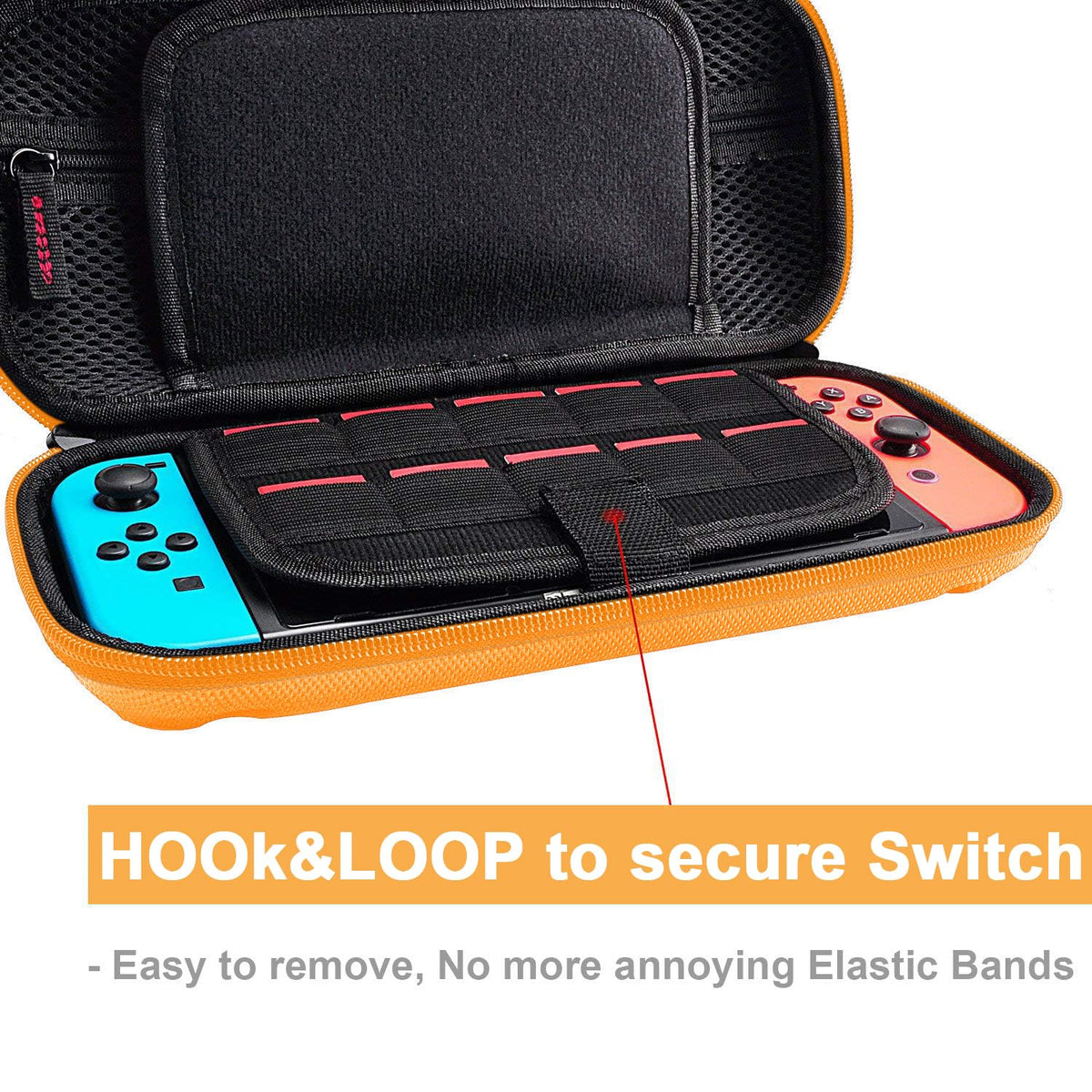 daydayup Switch 2 Carry Case Compatible with Nintendo Switch 2, with 24 Games Cartridges Protective Hard Shell Travel Carrying Case Pouch for Switch 2 Console & Accessories,Black