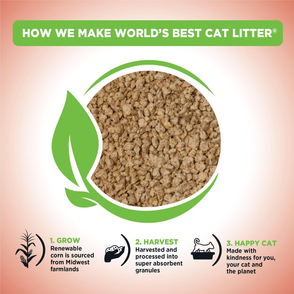 WORLD'S BEST CAT LITTER Comfort Care Unscented, 28-Pounds