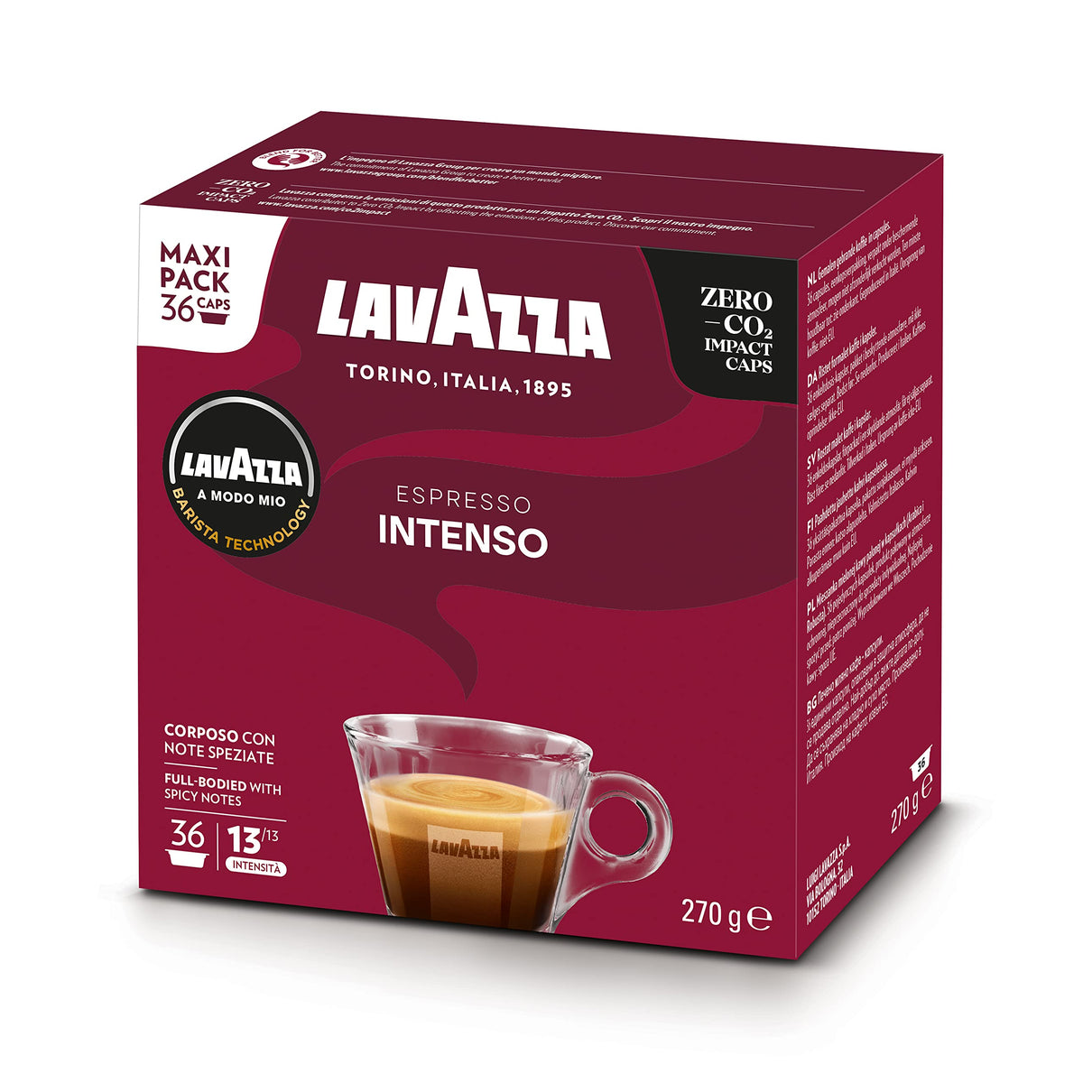Lavazza, A Modo Mio Espresso Passionale, 36 Coffee Pods