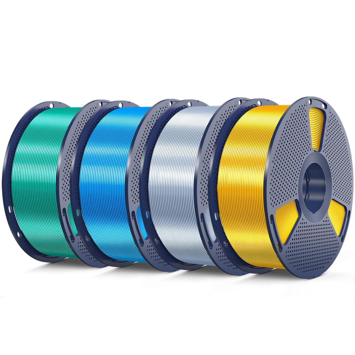 SUNLU Silk PLA+ Filament, Shiny Metallic Silk 3D Filament 1.75mm