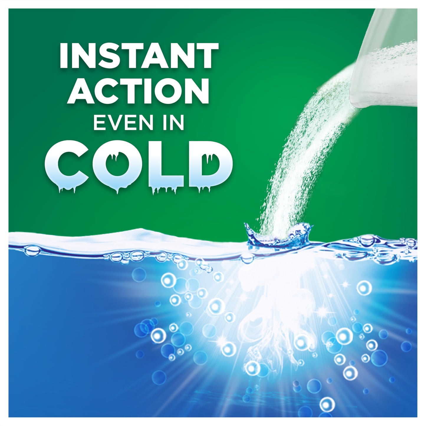 Ariel Fast Dissolving Washing Powder Laundry Detergent 4kg, 80 Washes, Original, Tough Stain Removal in 1 Wash, Instant Action Even in Cold