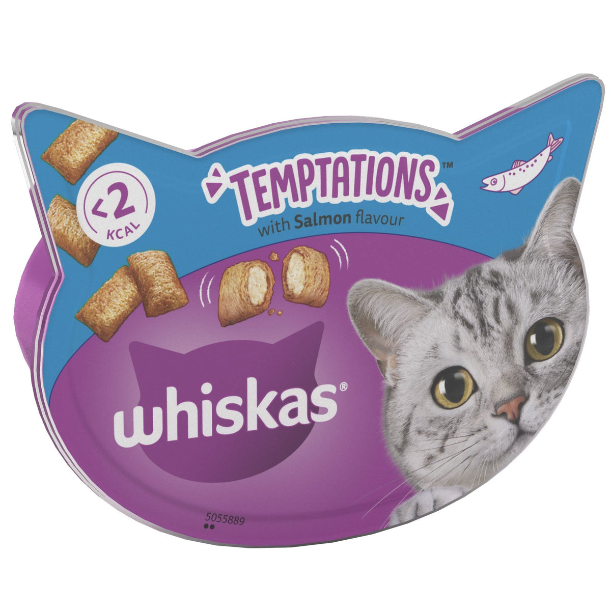 WHISKAS Crunch 100g (Pack of 6) - Tasty Topping Adult Cat Treat Biscuits