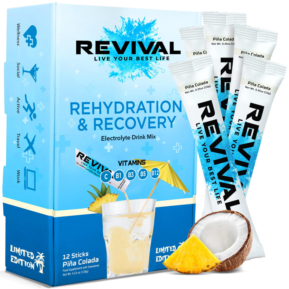 Revival Rapid Rehydration Electrolytes Powder