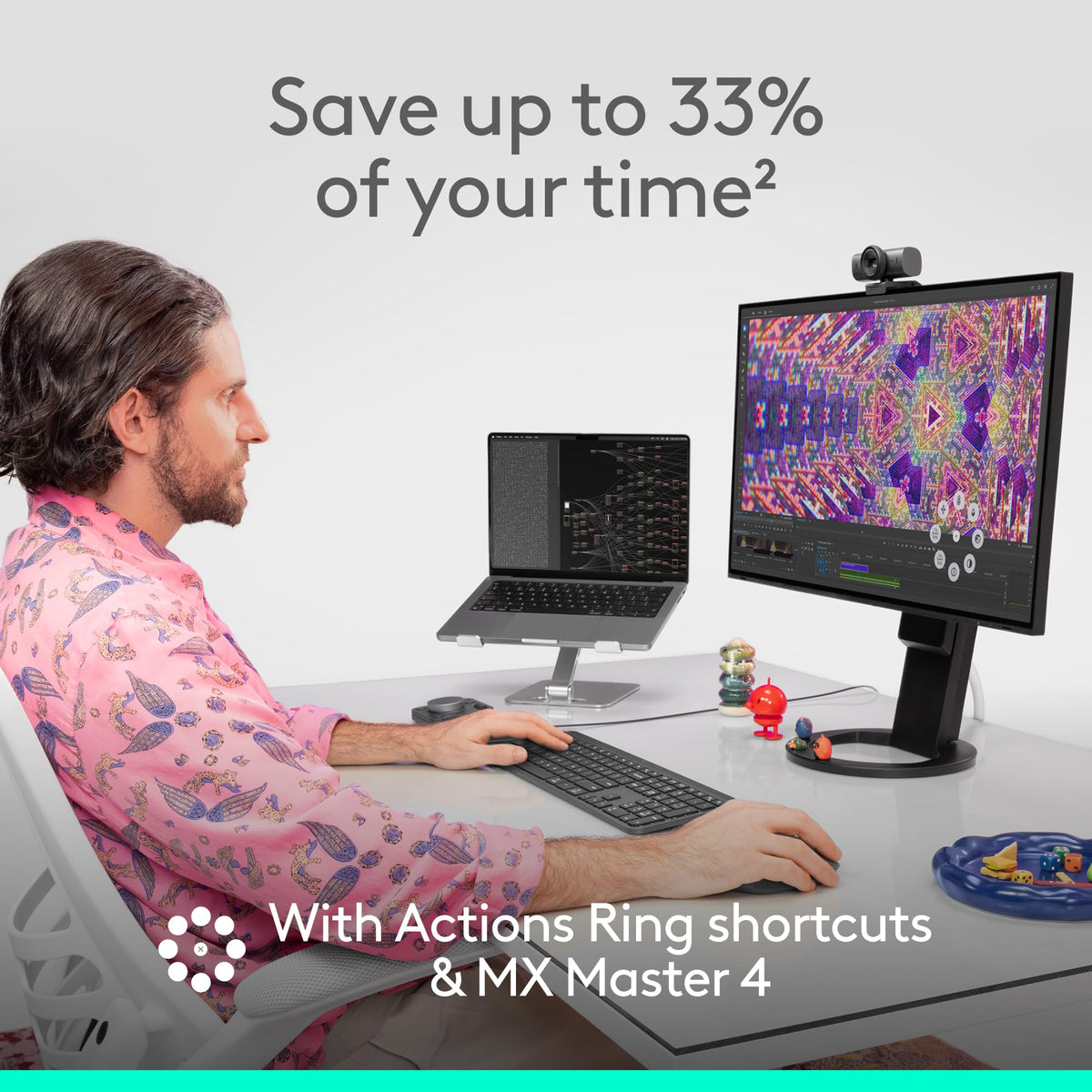Logitech MX Master 4, Ergonomic Wireless Mouse