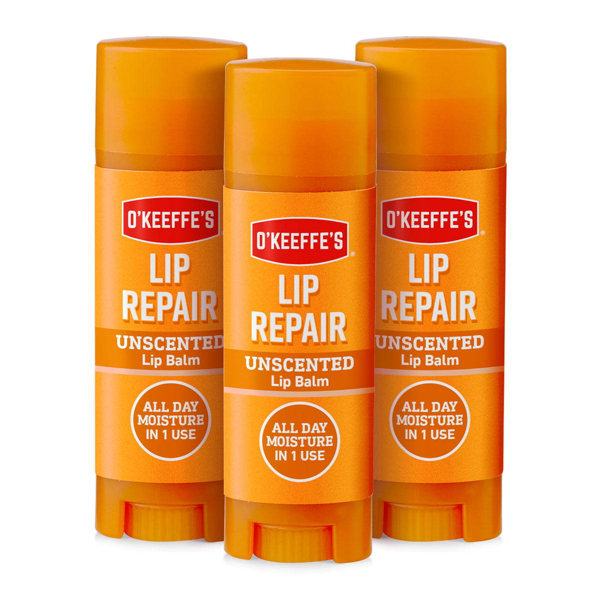 O'Keeffe's Lip Repair Unscented Lip Balm, 4.2g – For Extremely Dry, Cracked Lips | All-Day Moisture with 7 Moisturising Ingredients