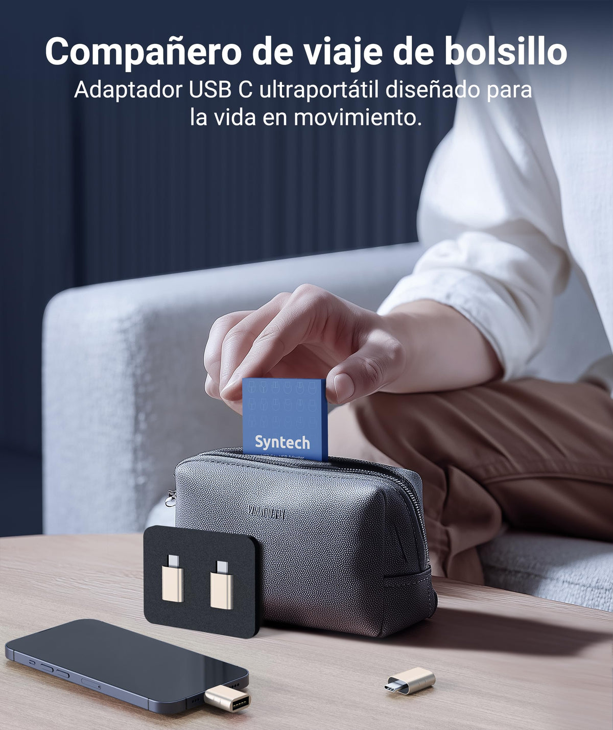 Syntech USB C to USB Adapter 2-Pack, Type C Male to USB 3.0 Female Adapter