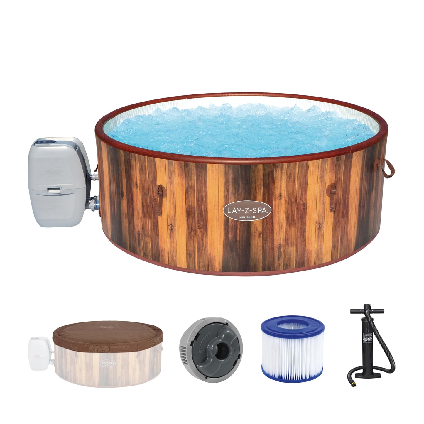 Lay-Z-Spa Helsinki Smart AirJet Plus Inflatable Hot Tub with App Control 5-7 person