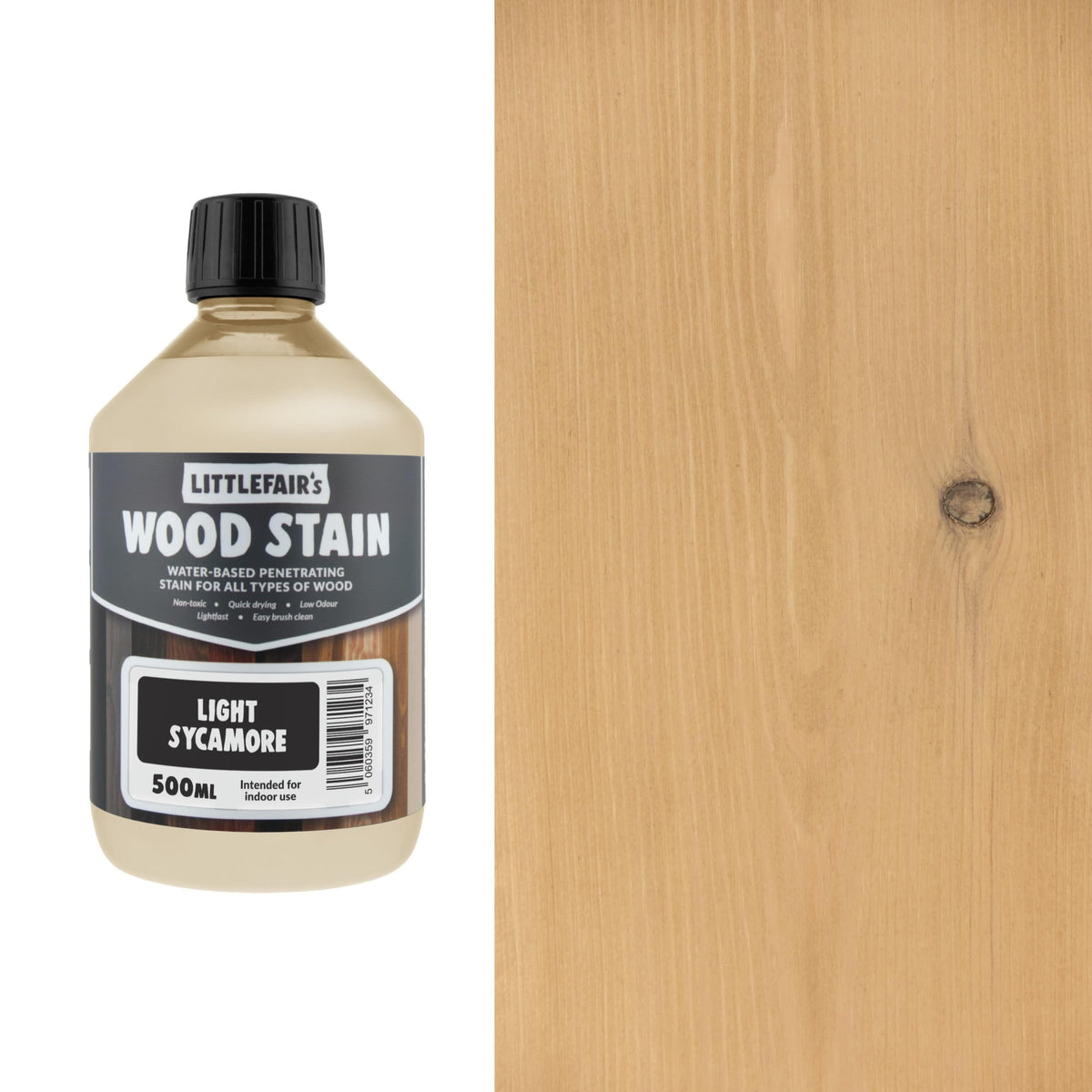 Littlefair's Wood Stain Water-Based - (Very Red Mahogany) – Non-Toxic, Eco-Friendly & Quick Drying - Easy-to-Apply, Concentrated Formula for All Wood Types – 15ml Tester Pot