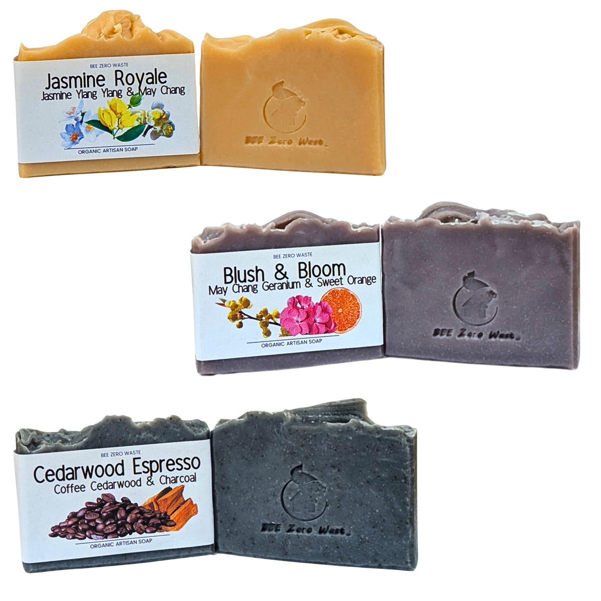 Handmade Natural Soap Bar Set | UK Artisan Cold Processed Vegan Soaps | Organic, Cruelty-Free, Palm Oil-Free | Essential Oil Scented | Floral, Herbal & Citrus Soap Gift Set (Floral)