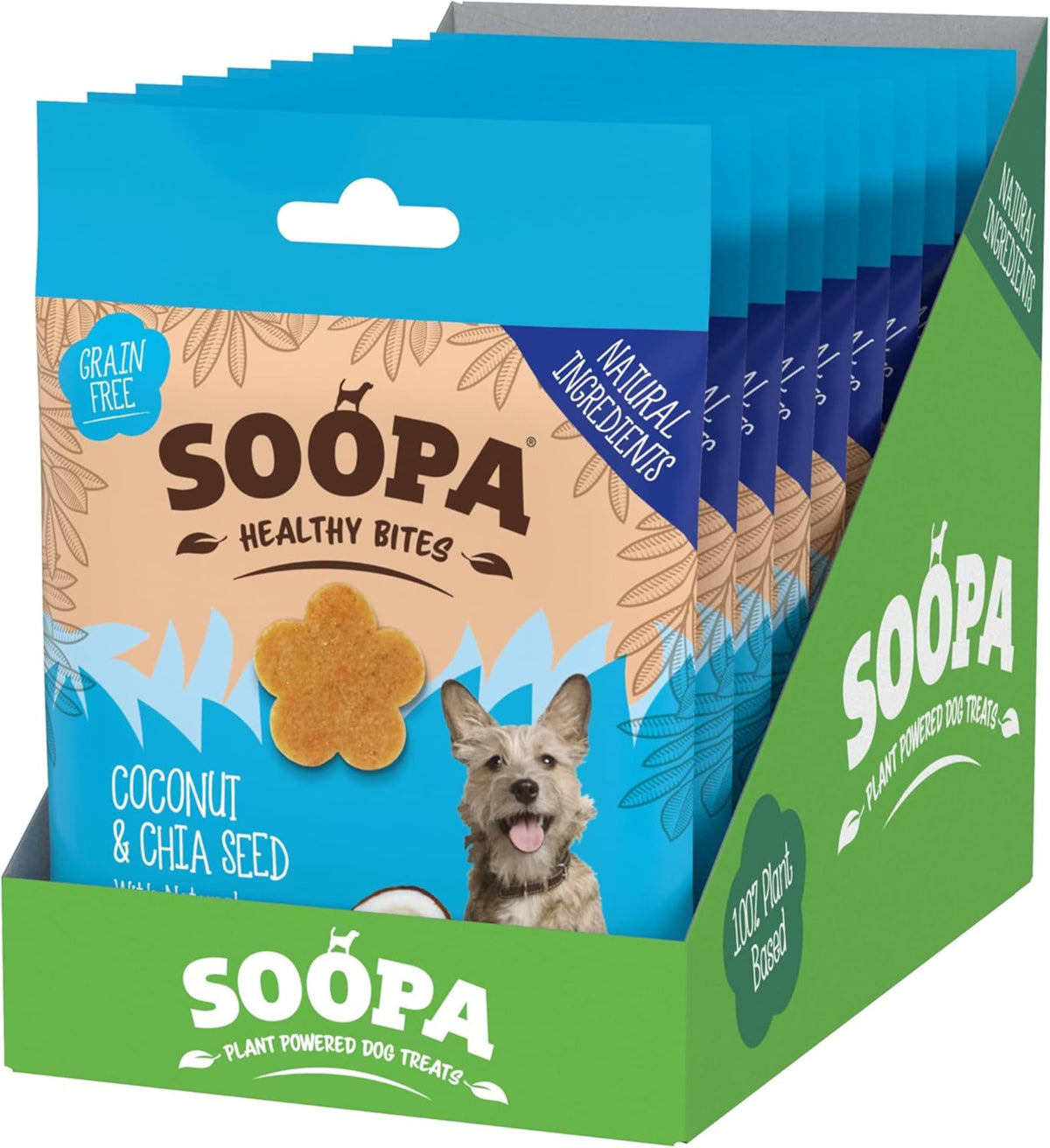 Soopa Strawberry Dog-Quiri Healthy Bites, Dog Training Treats, 50 g, 1-Pack