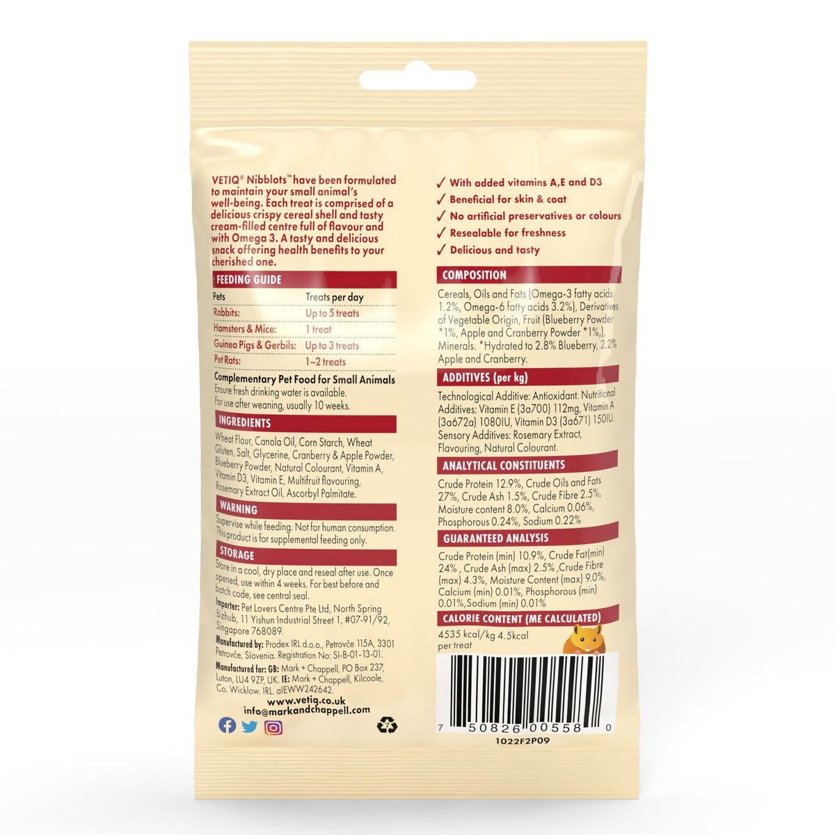 VETIQ Healthy Bites Small Animal Variety Treats (72 Servings)