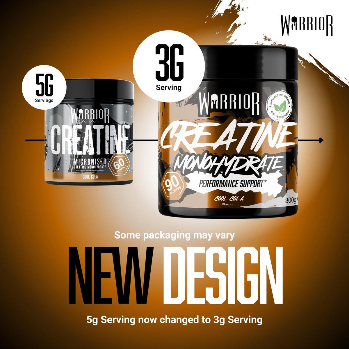 Warrior Creatine Monohydrate Powder 500g Pure Micronised (166 Servings)