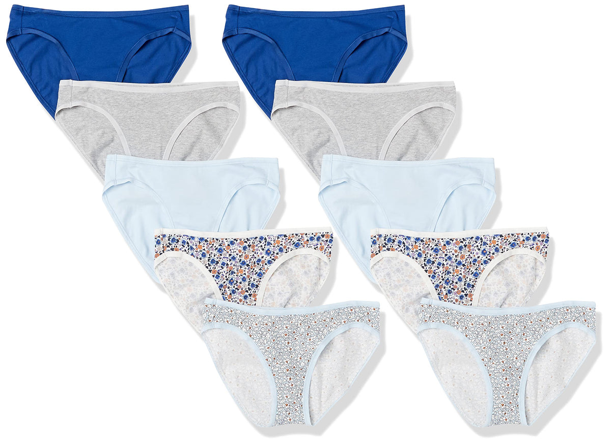 Amazon Essentials Women's Cotton Bikini Brief Underwear (Available in Plus Size)