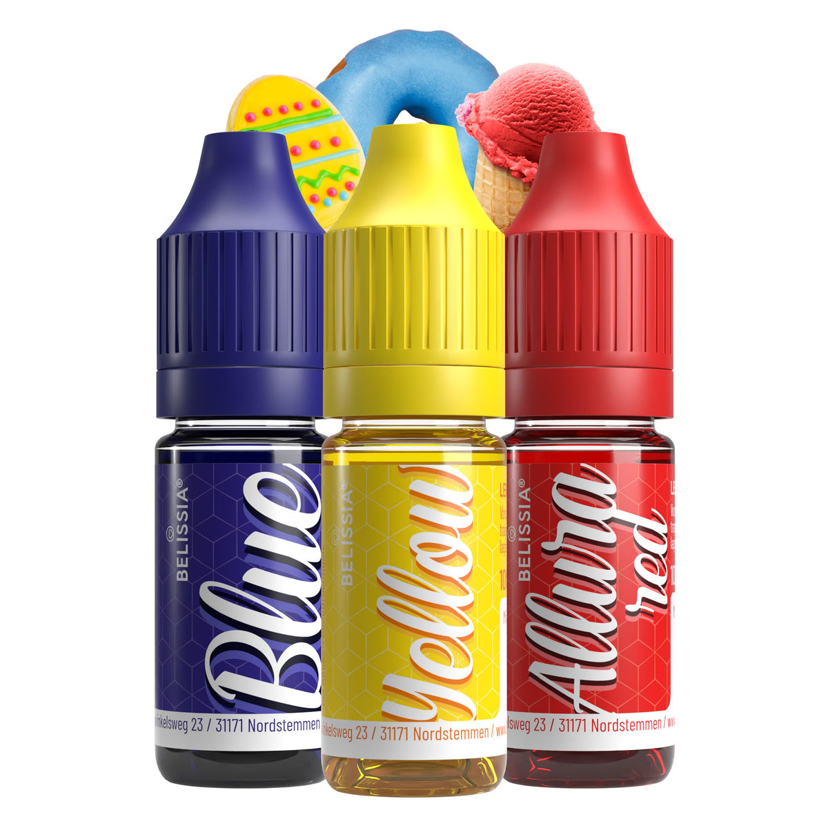 Belissia Liquid Food Colouring Rosa 10ml for Cooking and Baking