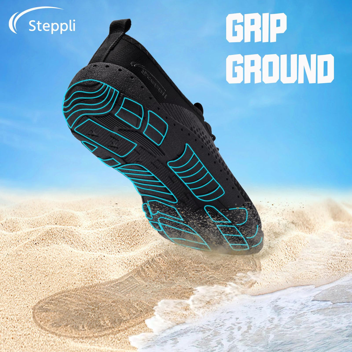 Steppli Water Shoes Beach Barefoot Swim Sea Aqua Shoes for Men Women