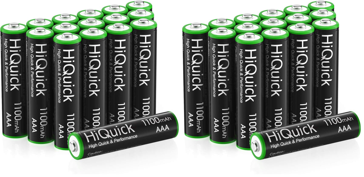 HiQuick 16 Pack AA AAA Rechargeable NiMH Batteries Set,1200 Cycles