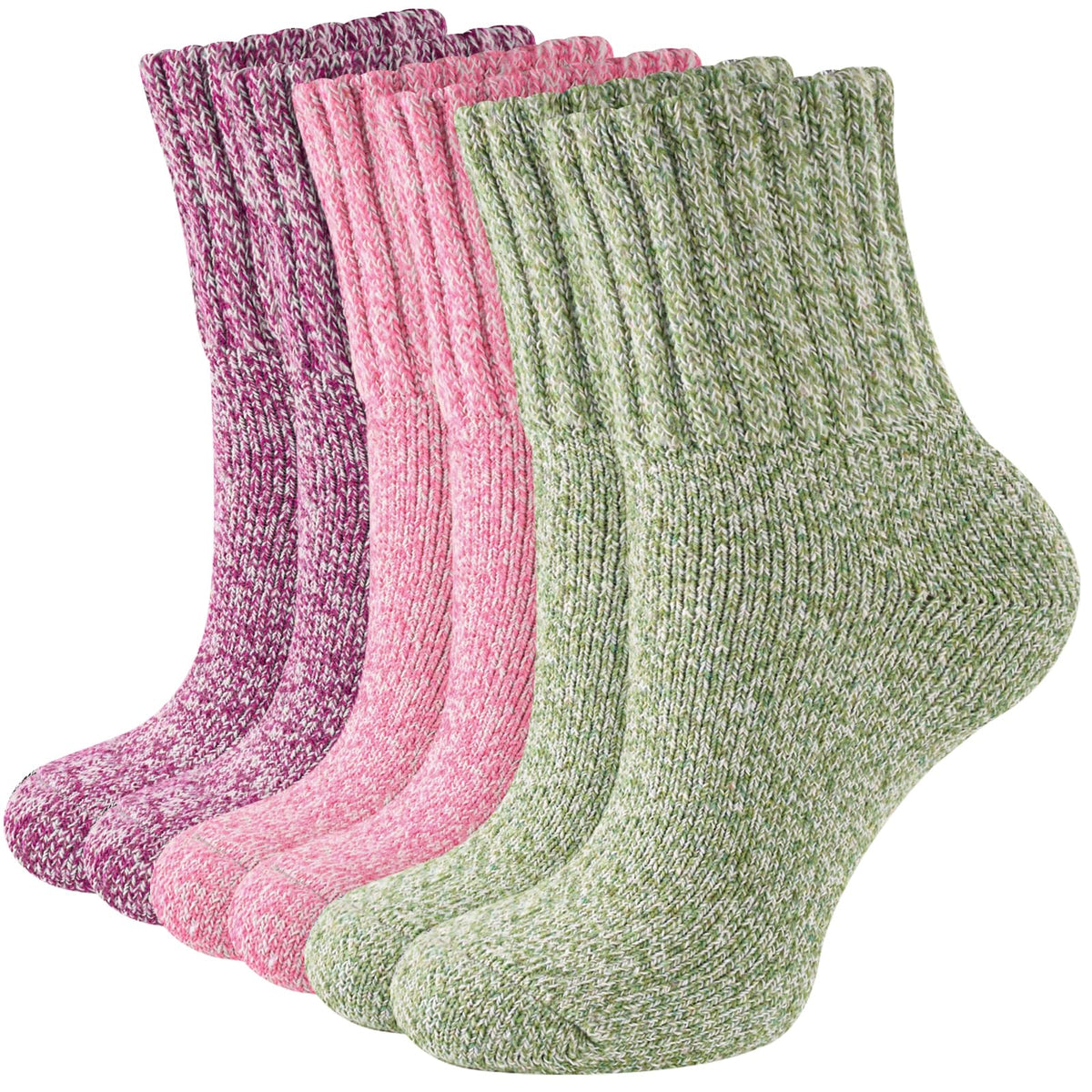 Niorasen Women's Thermal Socks, 3 Pairs Full Cushioned, Cosy Gift Winter