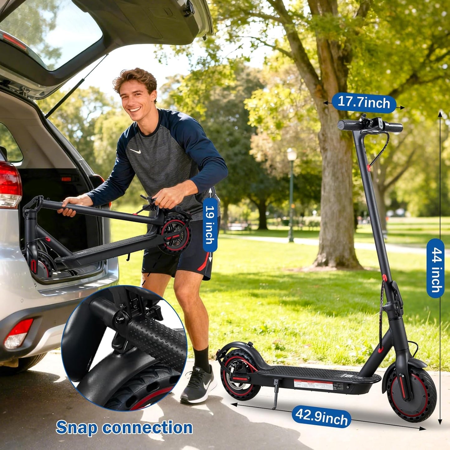 UrbanFish U5 Pro Electric Scooter — 350W, 25 km/h, 29 km Range, Foldable