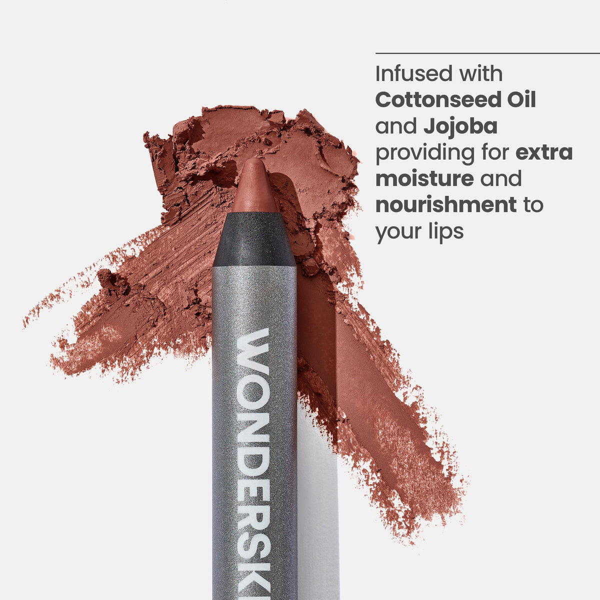 Wonderskin Lip Liner Pencil - 360 Contour Lipliner, Long Lasting, Sharpenable, Waterproof and Transfer-Proof Nude Lip Liner Pencil (Blush)