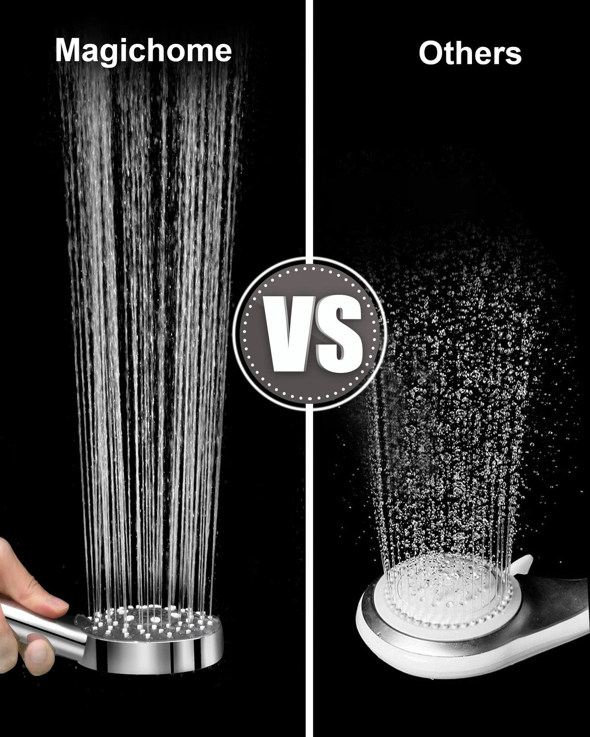 Magichome Shower Head, High Pressure Shower Head with 5 Spray Modes