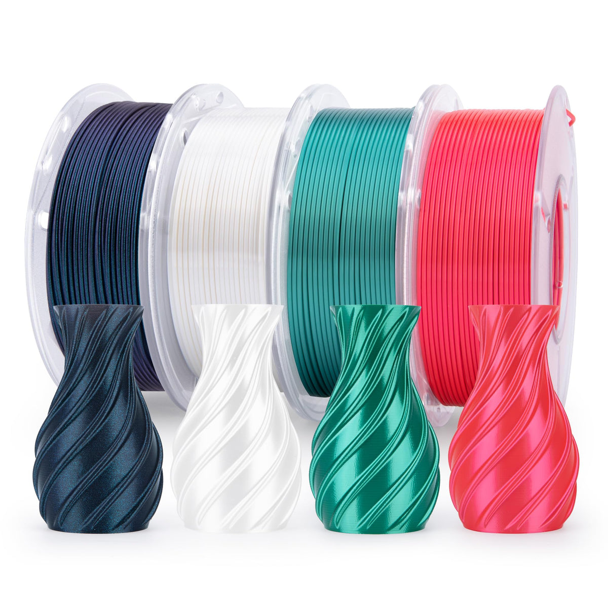 ELEGOO Silk PLA Filament 1.75mm Blue Purple 1KG, Shiny Dual Colours 3D Filament Dimensional Accuracy +/- 0.05mm, 1kg Spool(2.2lbs) Fits for Most FDM 3D Printers