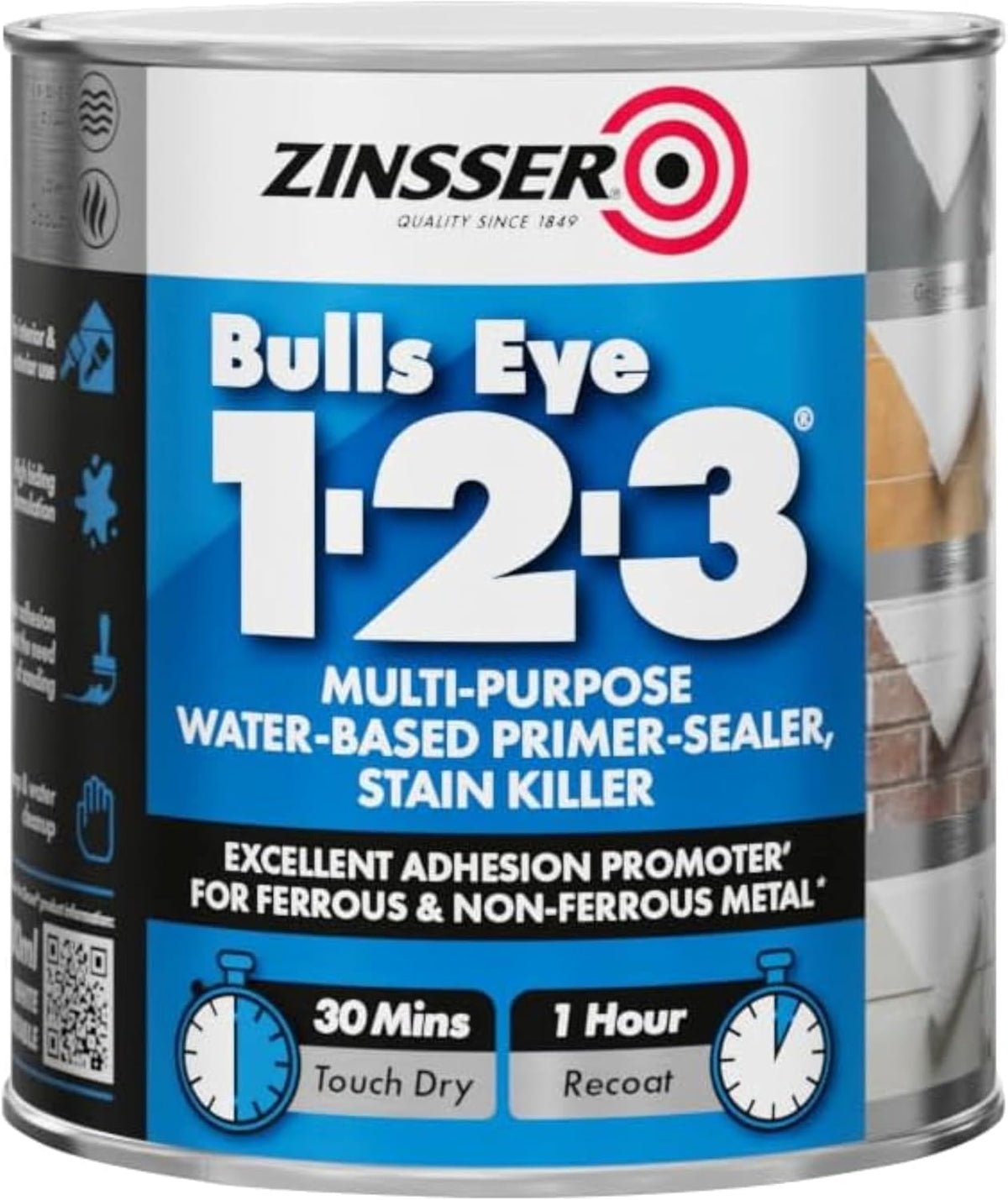 Zinsser Bulls Eye 1-2-3 - White - 500ml