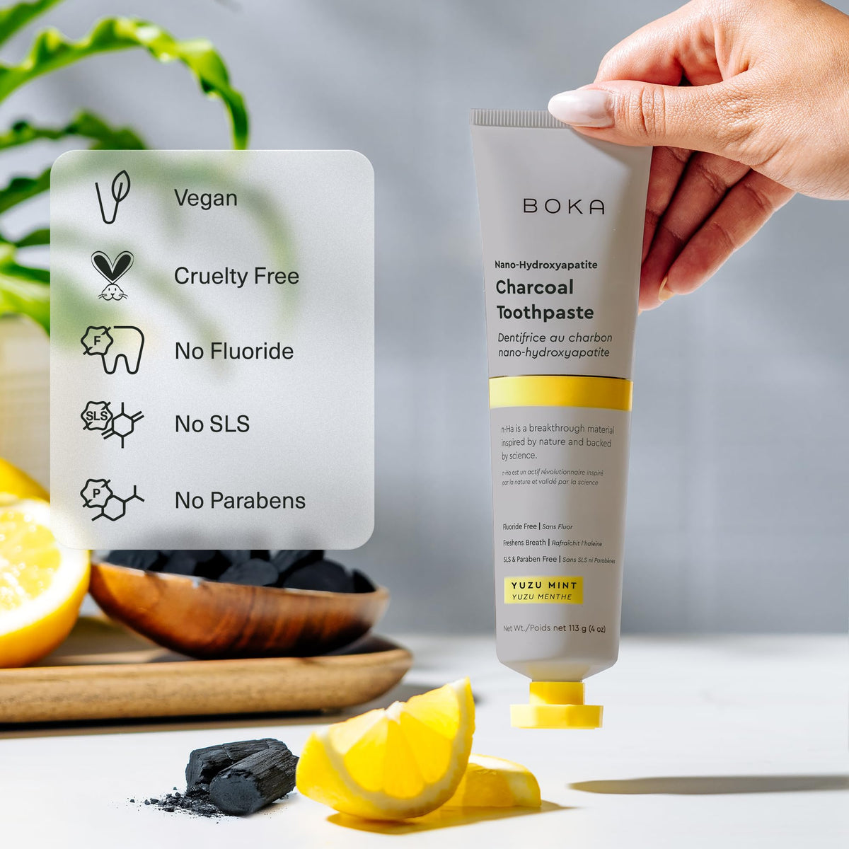 Boka Toothpaste - Fluoride Free Toothpaste, Nano Hydroxyapatite Toothpaste