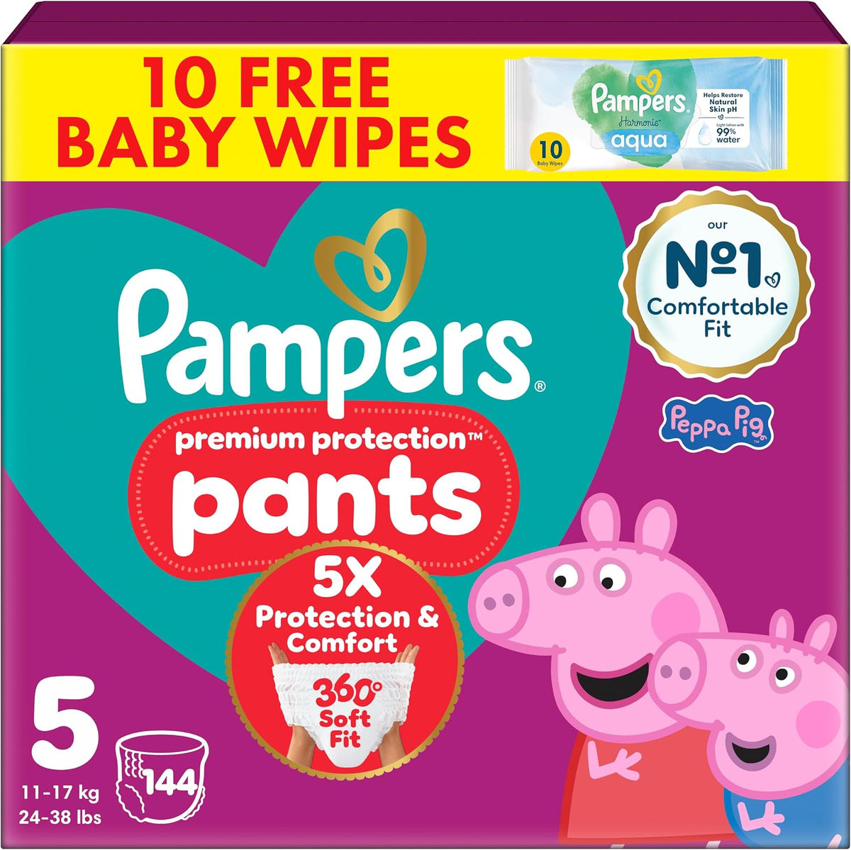 Pampers Premium Protection Nappy Pants Size 5