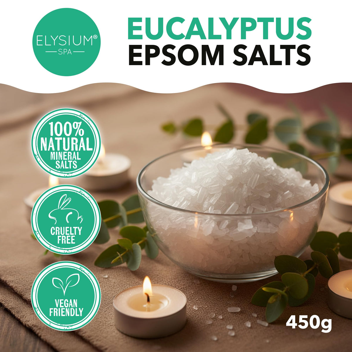 Elysium Spa Natural Original Epsom Salts 1Kg