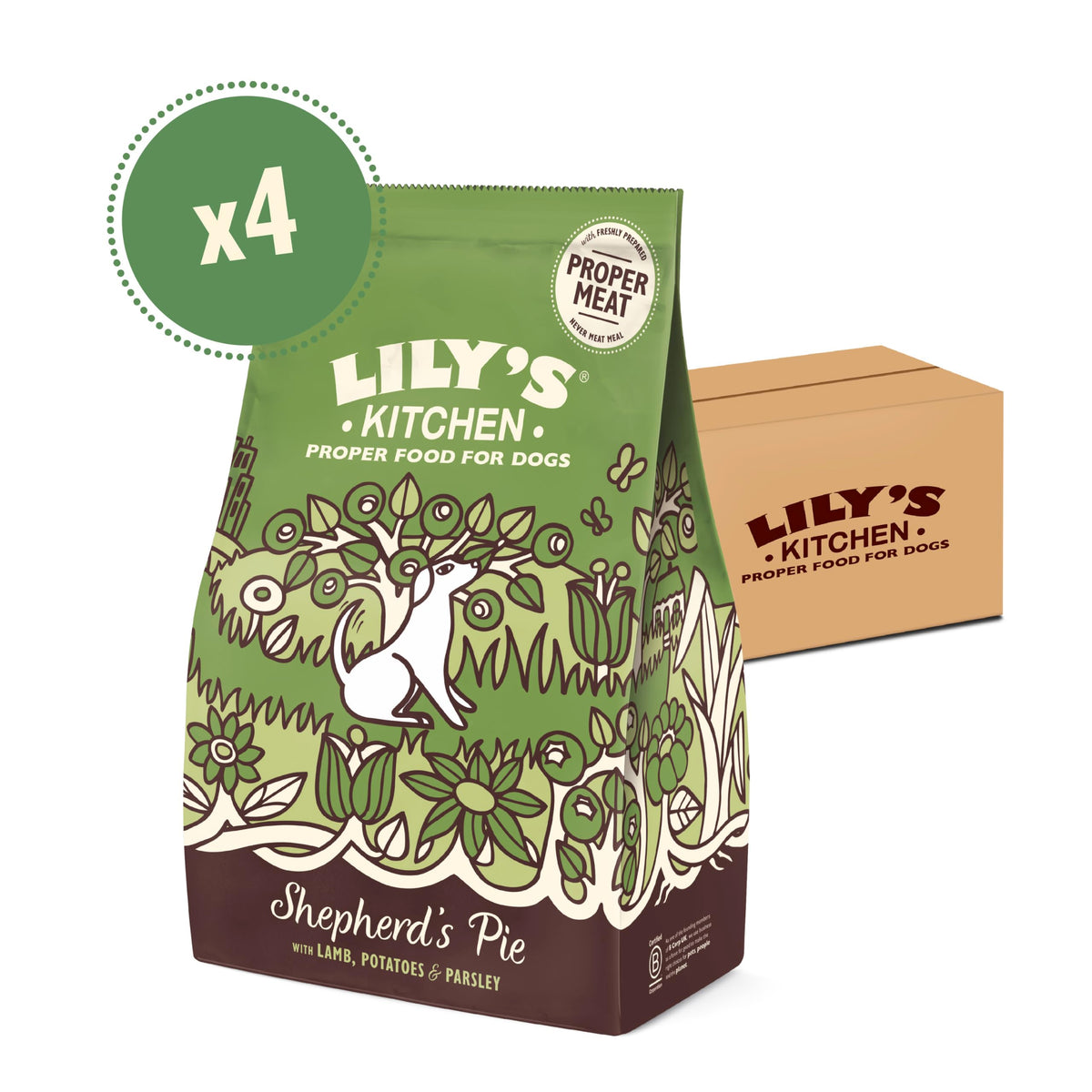 Lily's Kitchen Made with Natural Ingredients Adult Dry Dog Food Chicken & Duck Grain-Free Recipe 2.5kg Bag