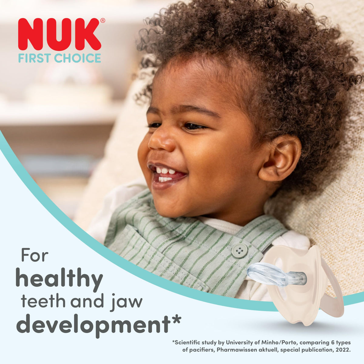 NUK First Choice+ Baby Bottles Set | 0-6 Months | Temperature Control | Anti Colic Vent | 300 ml | BPA-Free | Silicone Teat | 3 Count | Safari