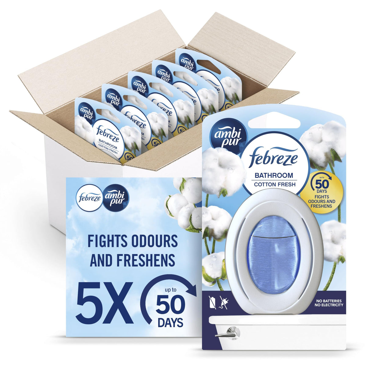 Febreze Bathroom Air Freshener Blossom & Breeze 5 Units