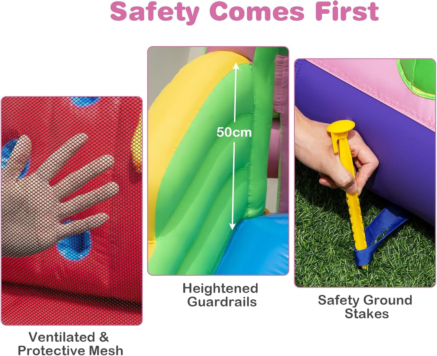 Maxmass Kids Inflatable Bounce House with Water Slide, Climbing Wall & Pool — 425 x 375 x 225 cm