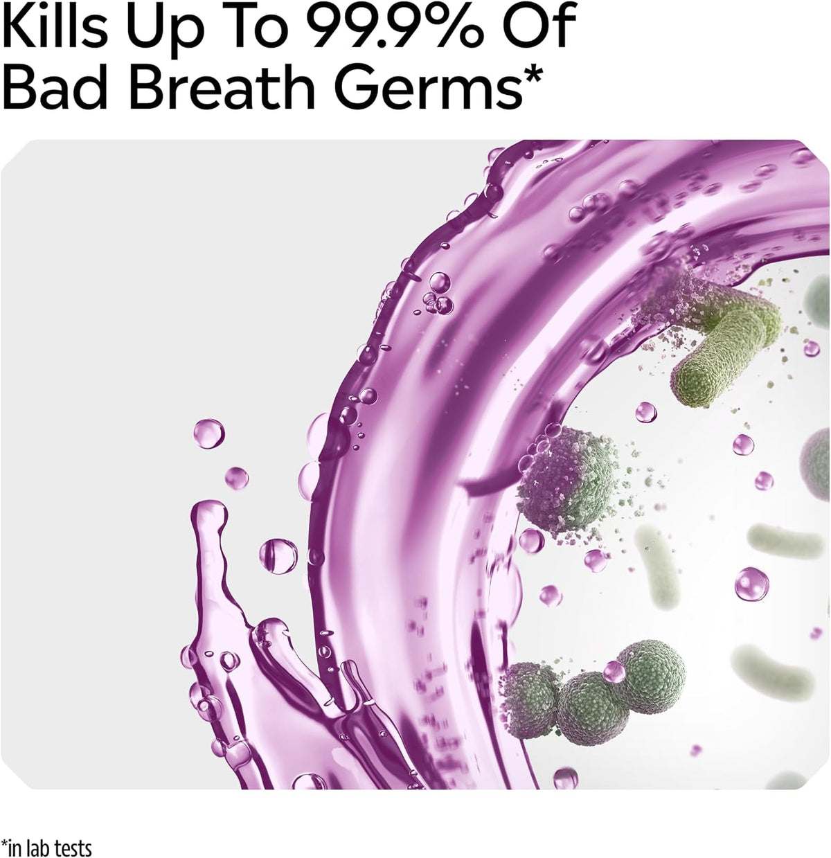 Listerine Total Care Intense Taste Classic Antibacterial Mouthwash (500ml), Fresh Mint Blast Flavour with 6-in-1 Benefits, Helps Reduce Plaque and Freshens Breath
