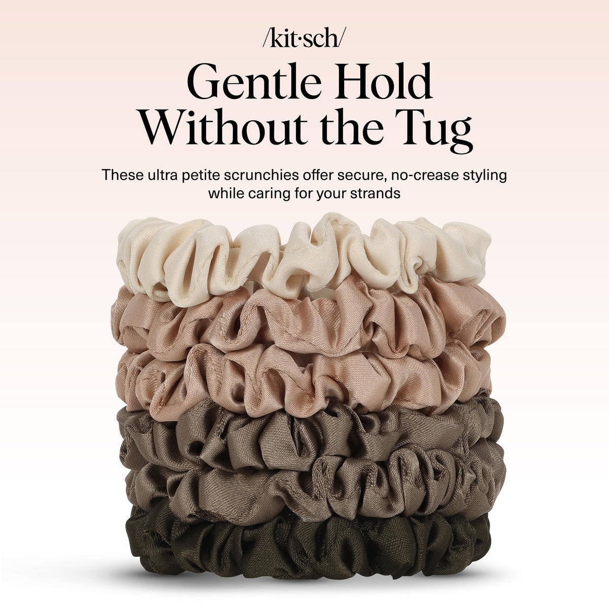 Kitsch Satin Scrunchies for Women 3pcs - Garden Bouquet