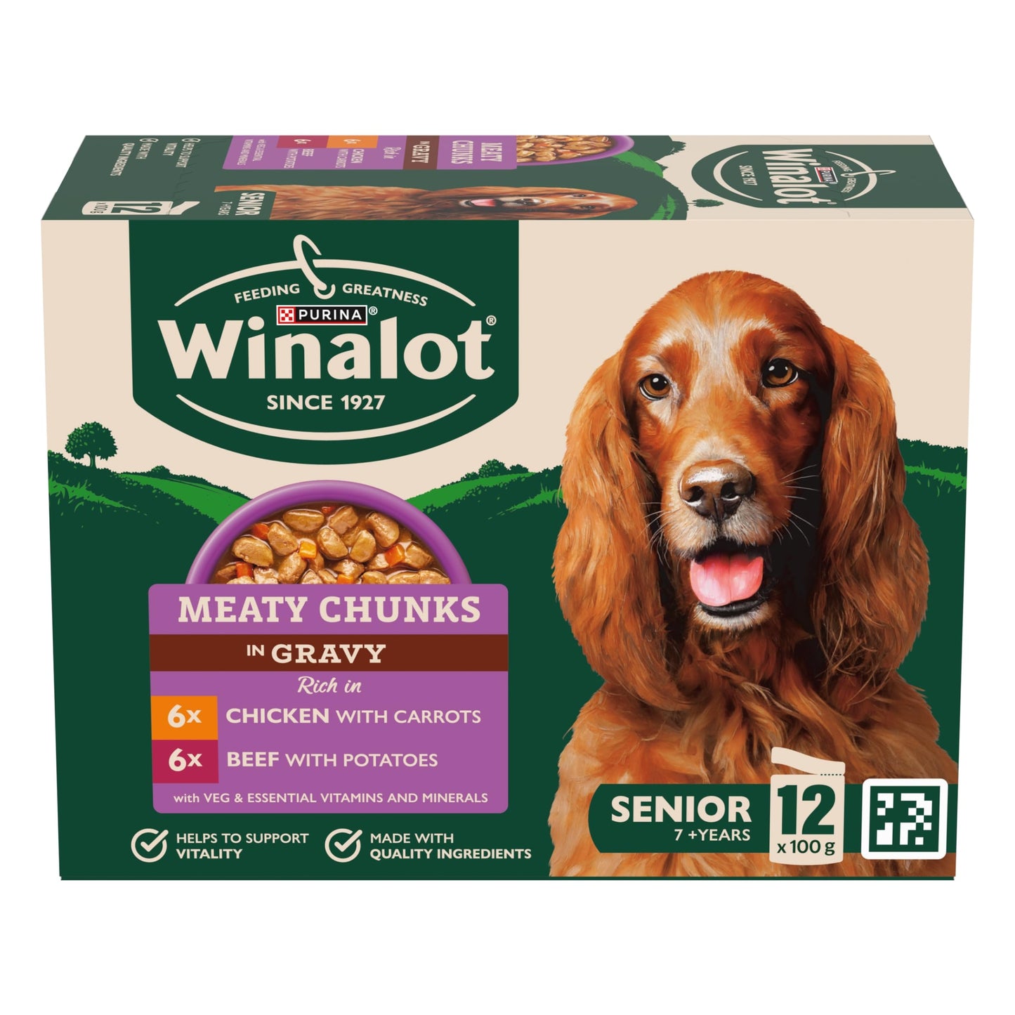WINALOT Sunday Dinner Mixed in Gravy Wet Dog Food Pouches 40x100g