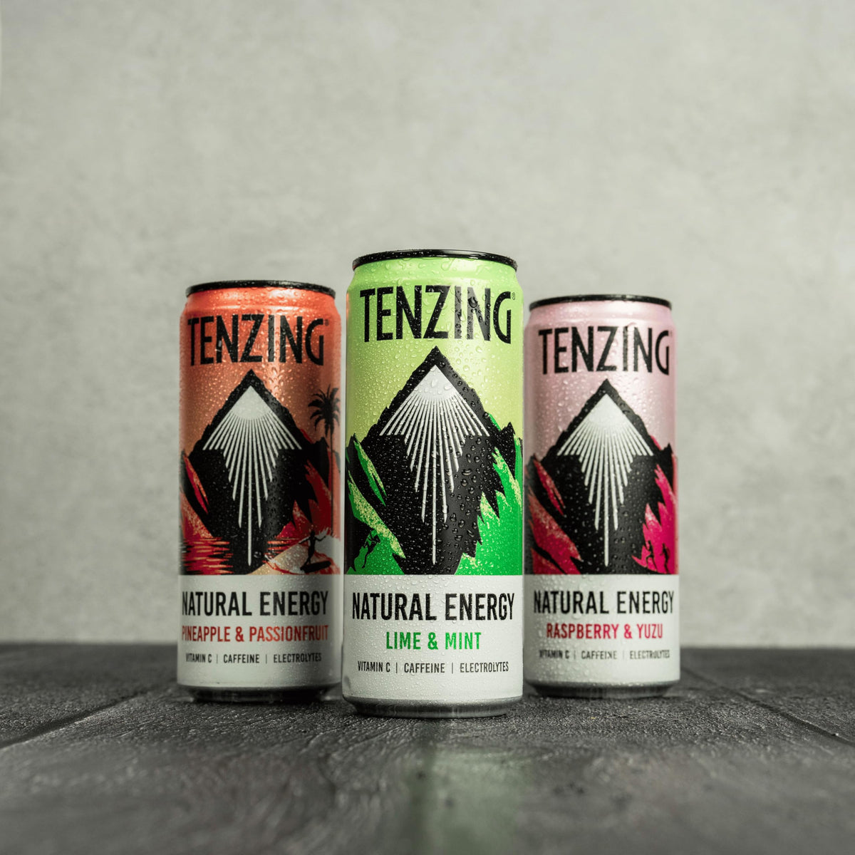 TENZING Natural Energy Drink, Plant Based, Vegan, & Gluten Free, +BCAA, Apple & Seaberry, 330ml (Pack of 12) - Packaging may vary