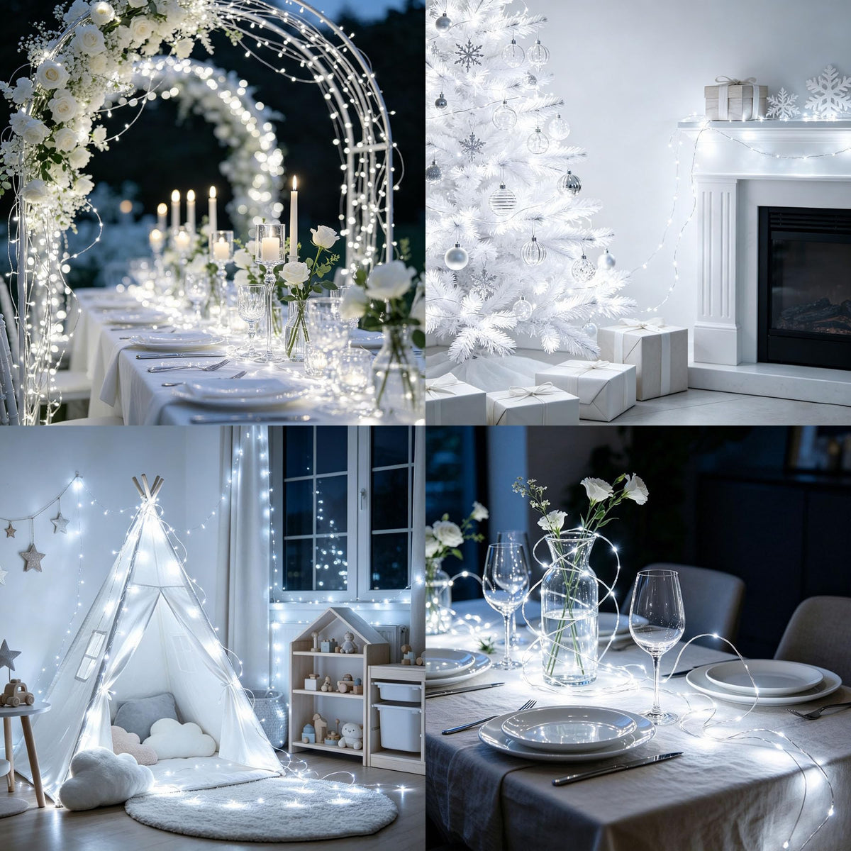 60LED 6m Fairy Lights Battery Operated, Battery Powered String Light Indoor