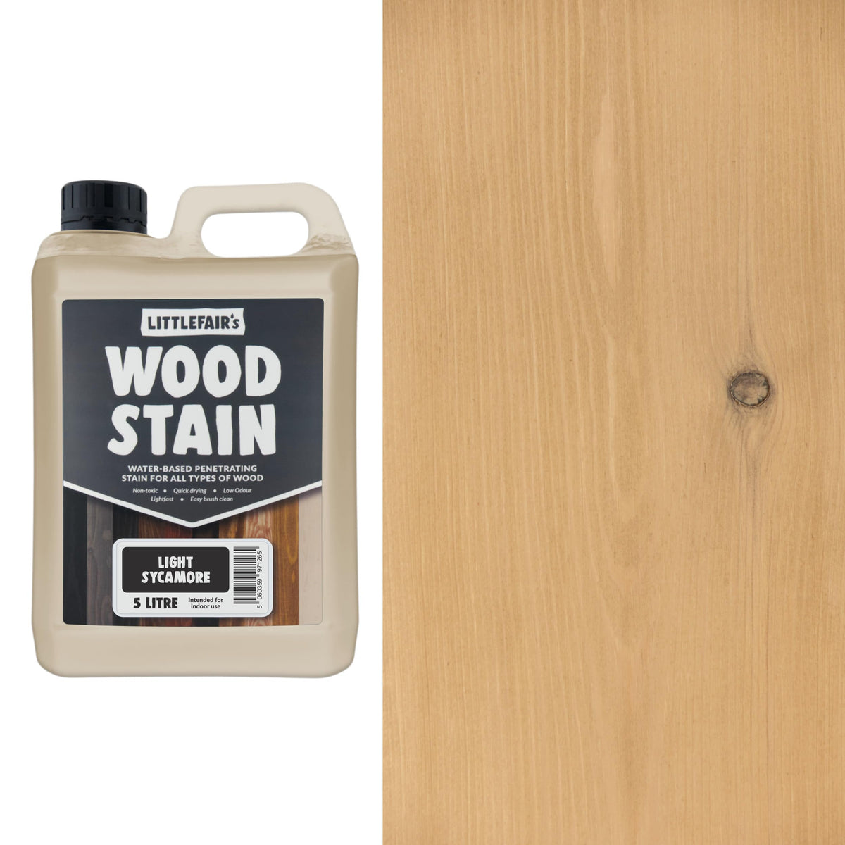 Littlefair's Wood Stain Water-Based - (Very Red Mahogany) – Non-Toxic, Eco-Friendly & Quick Drying - Easy-to-Apply, Concentrated Formula for All Wood Types – 15ml Tester Pot