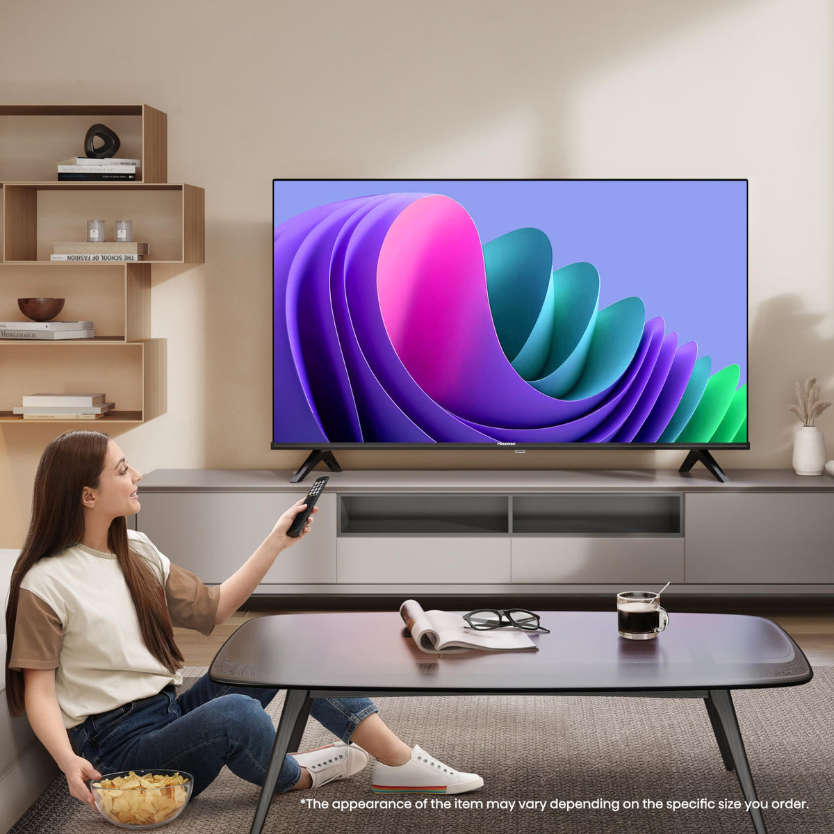 Hisense 40" 40A4QTUK FHD LED TV with Freely - Direct Lit LED, Dolby Audio, Natural Colour Enhancer, Games Mode, Sports Mode, Disney +, YouTube, Netflix
